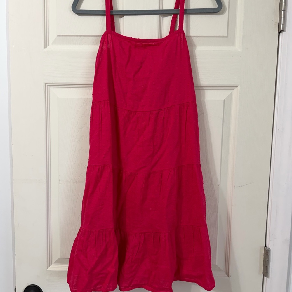 Old Navy Hot Pink Tiered Sundress